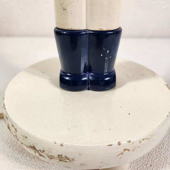 1950's Nursery Kids Baby Lamp Toy Soldier Boy Tested Working Vintage No Shade - Picture 6 of 16